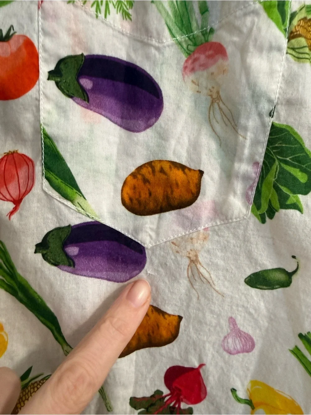 Kavu Girl Party Short Sleeve Shirt Veggie Lover Women’s - Picture 12 of 13